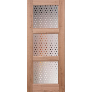 Дверь деревянная межкомнатная из массива дуба, с сучками, Серия 3, со стеклом